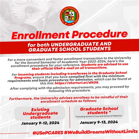 usep enrollment 2024|ENROLLMENT PROCEDURE For BOTH UNDERGRADUATE .